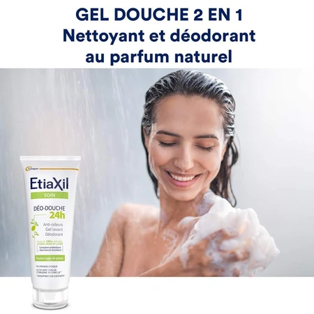 Etiaxil 24h Duschgel mit Zitrone bei übermäßigem Schwitzen Empfindliche Haut 200 ml