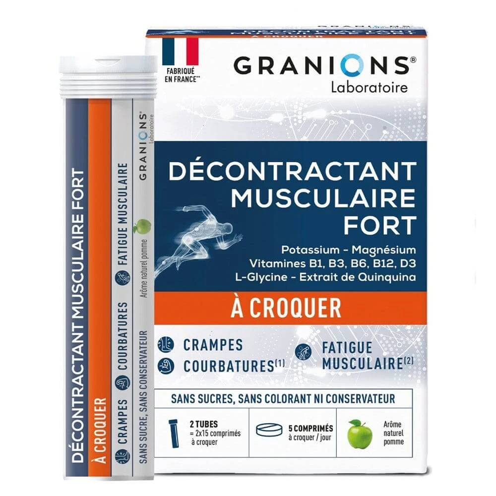 Granions Forte spierontspanning 2x15 kauwtabletten