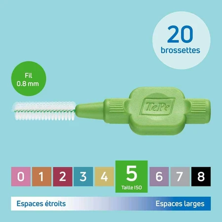 TePe Eco-vriendelijke Originele Interdentale ragers 0.8 mm groen x20