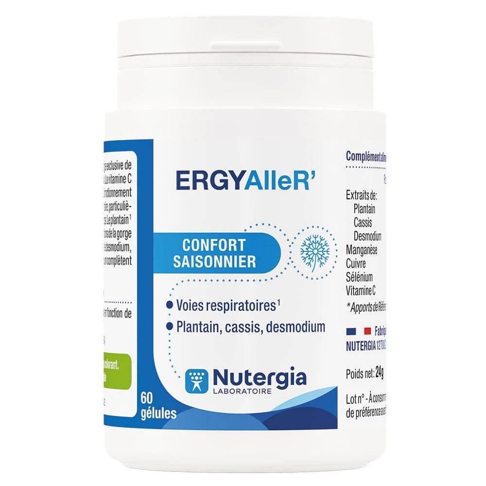 Nutergia Het seizoensgebonden comfort van ErgyAllerR 60 capsules