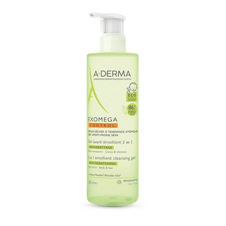 A-Derma Exomega Control Gel Detergente Emolliente Corpo E Capelli 500ml