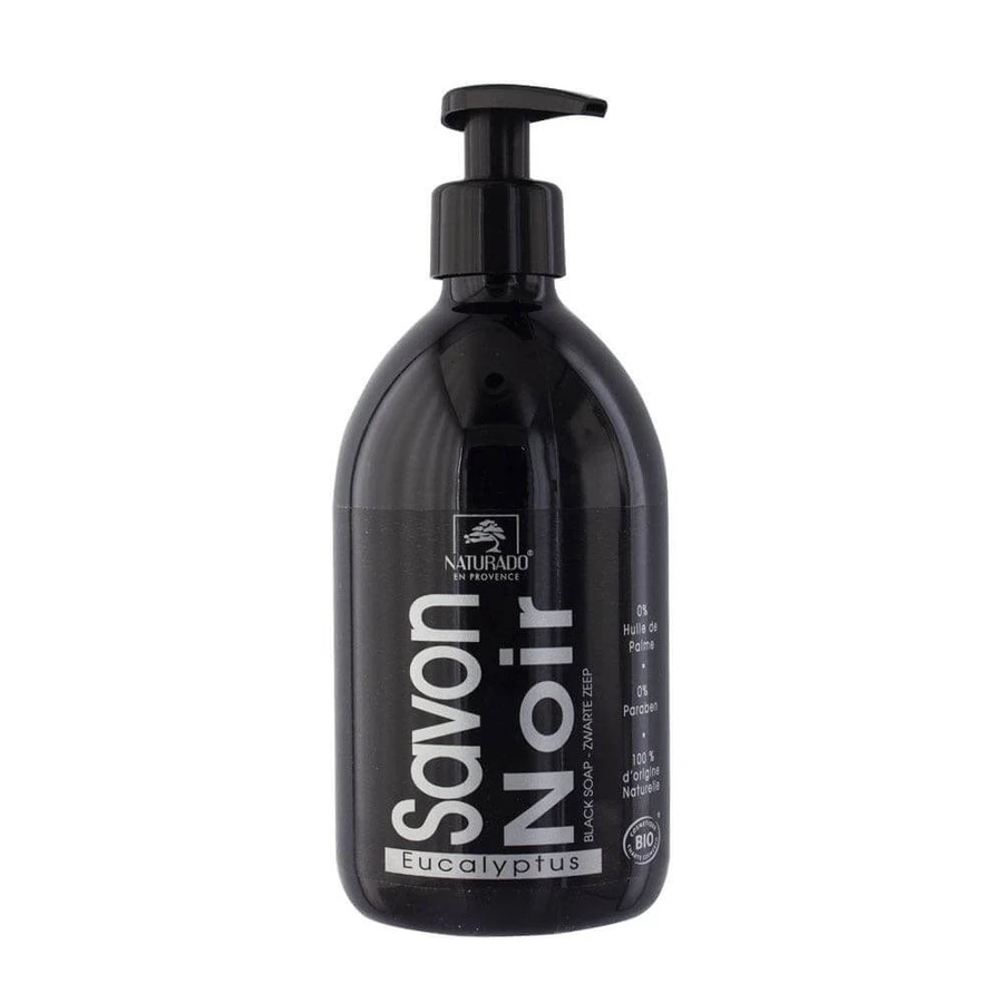 Naturado Schwarze Flüssigseife mit Bio-Eukalyptus 500 ml