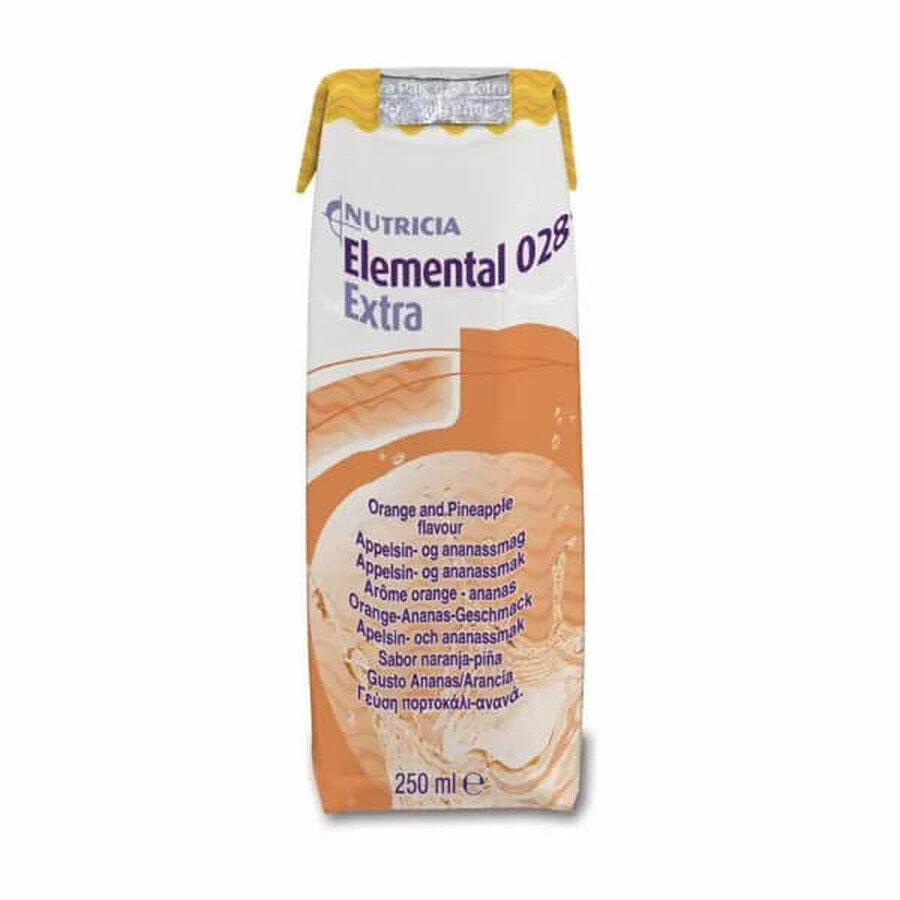 Extra liquid orange and pineapple Elemental 028, 250 ml, Nutricia