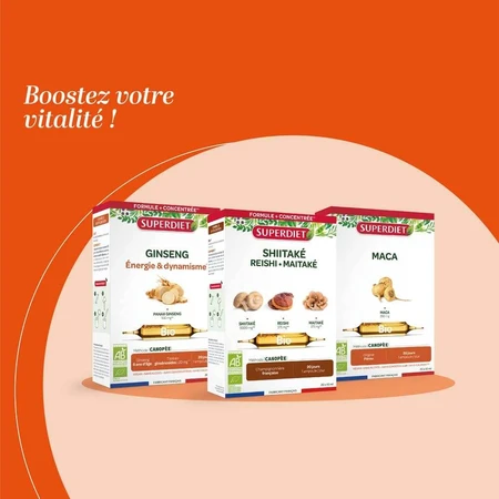 Superdiet Bio Shiitake 20 Ampullen