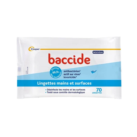 Baccide Hand- en oppervlaktedoekjes x70