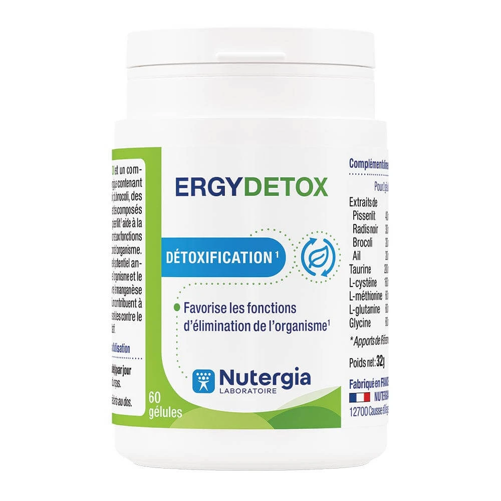 Nutergia Ergidetox Ontgifting 60 capsules