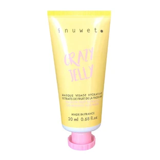 Inuwet Travel size Crazy Jelly Mască hidratantă facială naturală parfum ananas galben 20ml