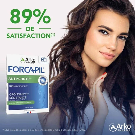 Arkopharma Forcapil Anticaduta 2 + 1 maand gratis Cheveux et Ongles Dévitalisés 90 tabletten