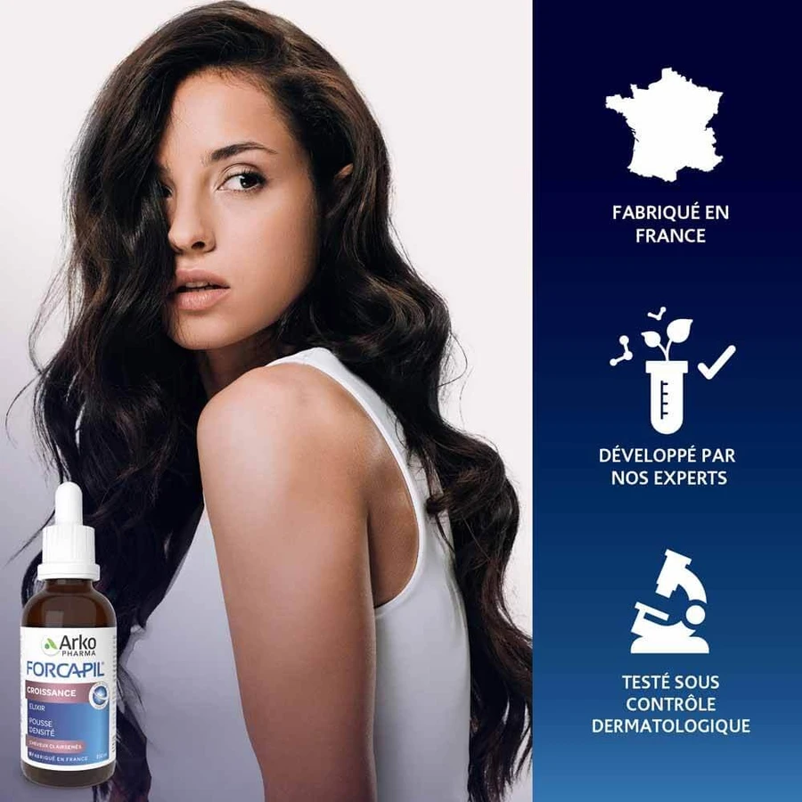 Arkopharma Forcapil Wachstum Elixier Cheveux Clairsemés 50ml