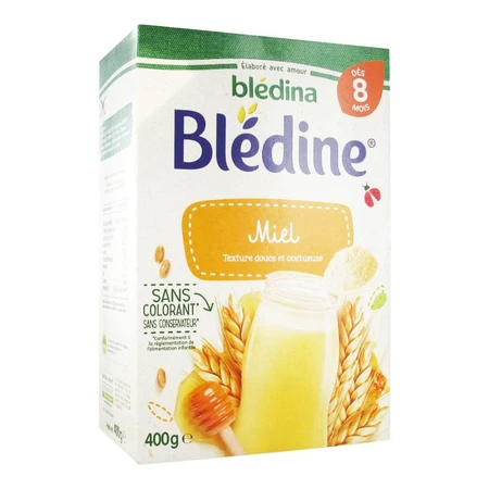 Blédine Blédine Graanpoeder Honing-Smaak Kinderen vanaf 8 maanden 400g