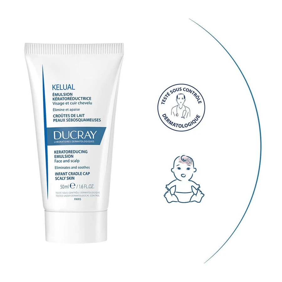 Ducray Kelual Emulsione cheratoregolatrice Crosta lattea Lattanti Viso e Cuoio capelluto 50ml