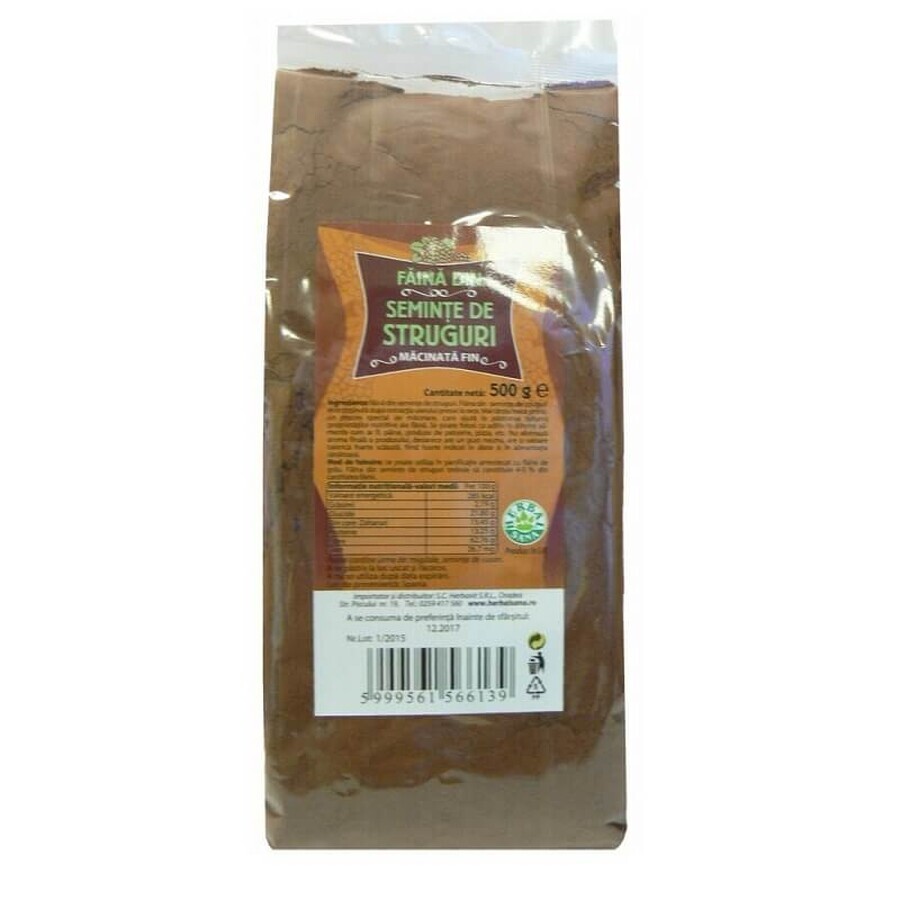 Farine de pépins de raisin, 500 g, Herbal Sana