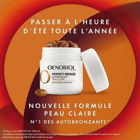 Oenobiol Perfect Bronze Zelfbruiner Heldere Huid 30 capsules