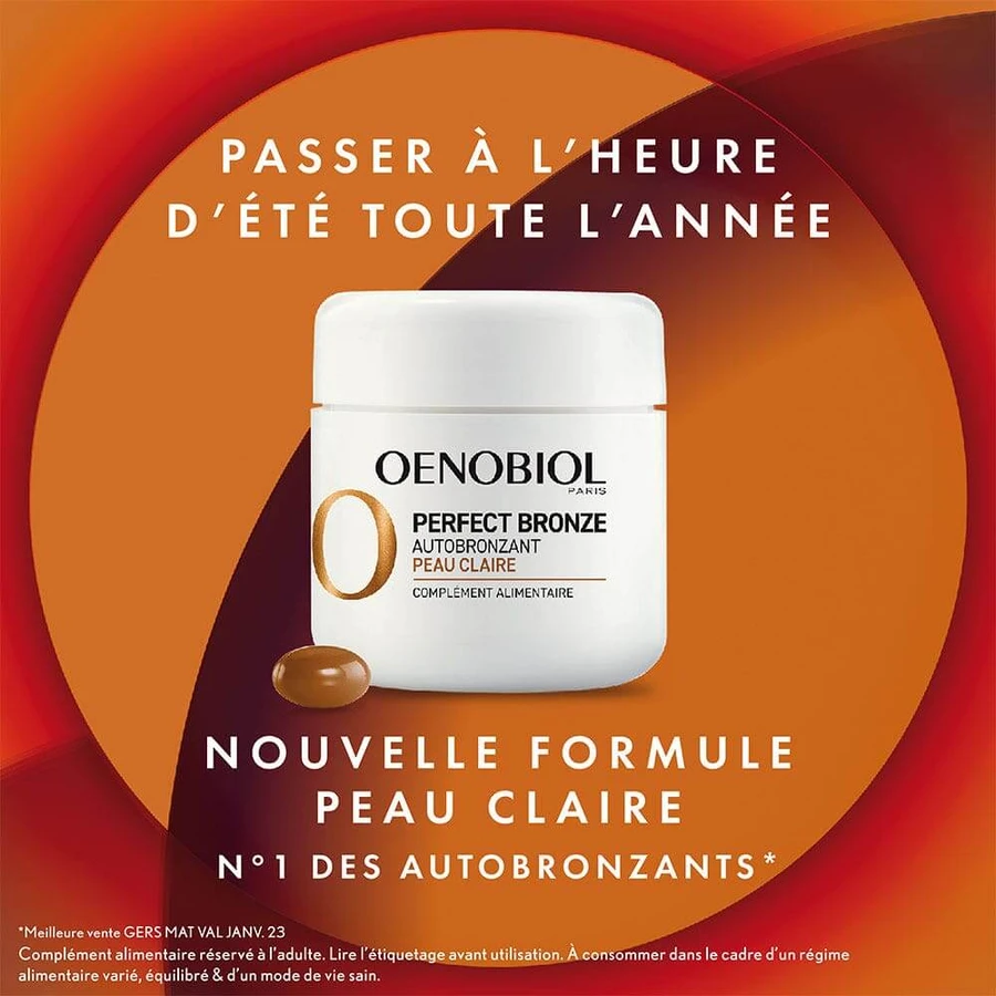 Oenobiol Perfect Bronze Zelfbruiner Heldere Huid 30 capsules