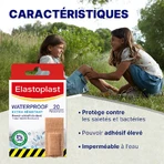 Elastoplast Waterproof Plasters Extra Resistant 1 Size 20pcs