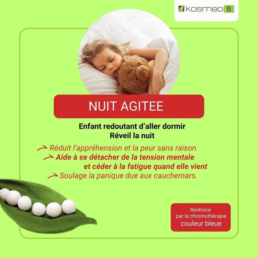 Kosmeo Fleurs de Bach Nuit Agitée Enfants 120 granules