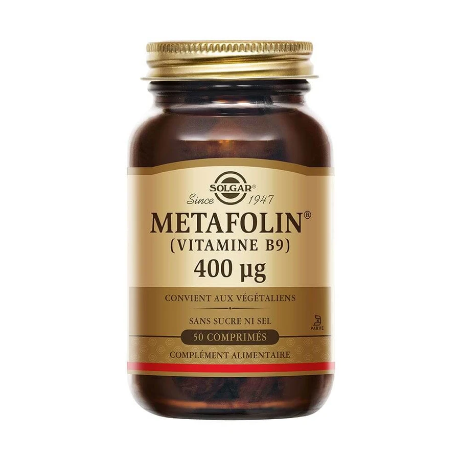 Solgar Metafolin® 400 µg Vitamin B9 patentiert Maternity x50 Tabletten