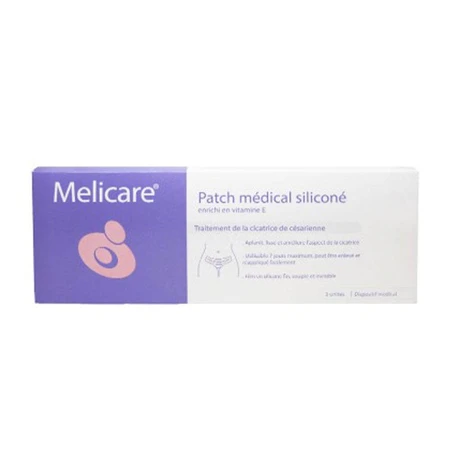 Melicare Silicone Medical Patch Enriched with Vitamins E x3 4x22cm