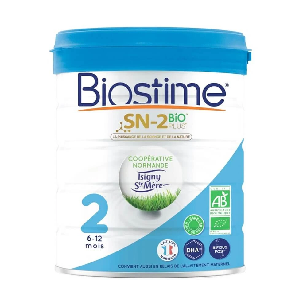 Biostime 2 opvolgmelkpoeder Bio 6-12 maanden 800g