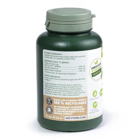 Nat&Form KONJAC ORGANIC 200 Capsules