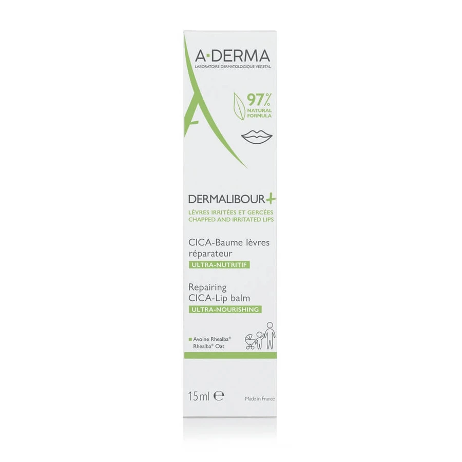 A-Derma Dermalibour+ CICA Lip Repair Balm 15ml