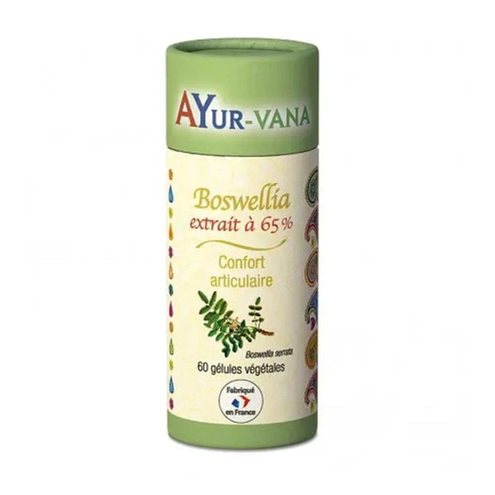 Ayur-Vana Boswellia Extract 65% Gewrichtswelzijn 60 Vegetarische Capsules