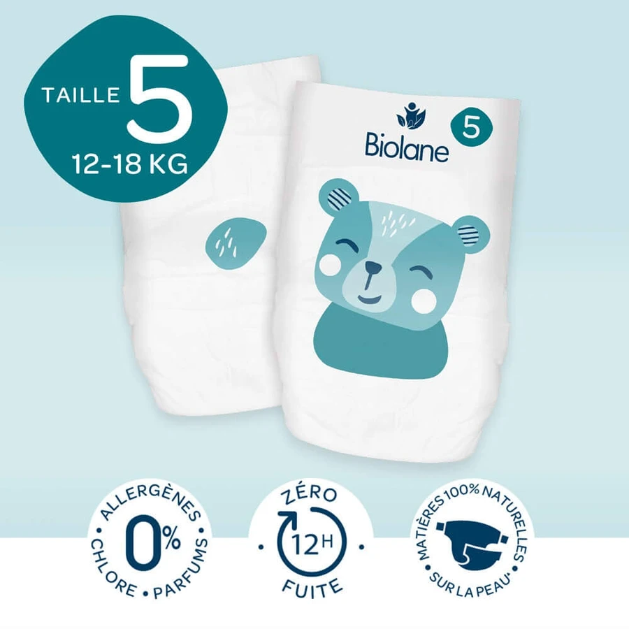 Biolane Windeln Größe 5 12 à 18 kg x40