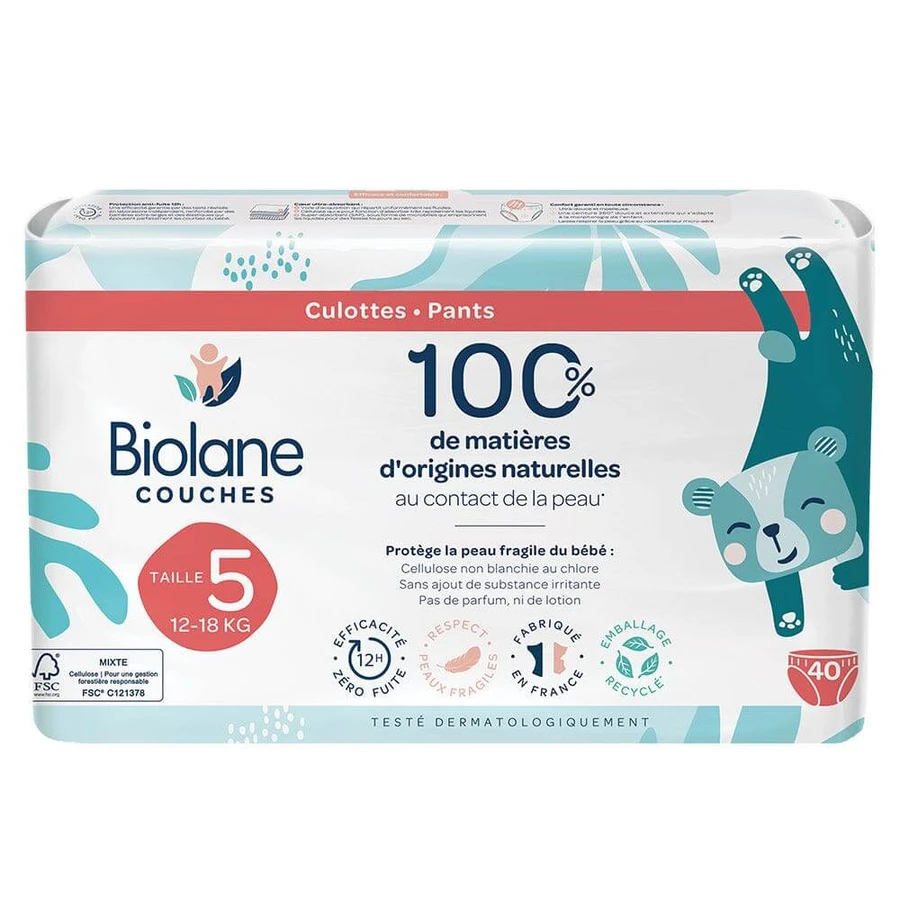 Biolane Windeln Größe 5 12 à 18 kg x40