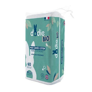 Dodie Squares in biologisch katoen Maxi X60 Ultra-Doux Résistants x60