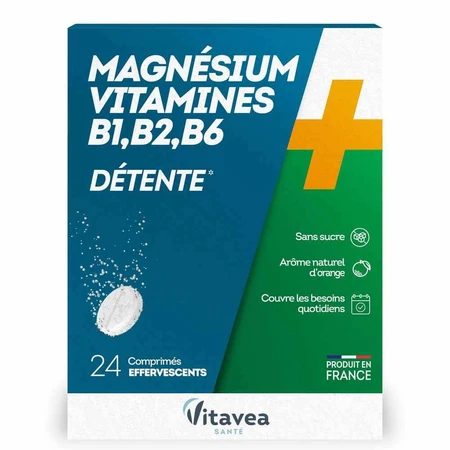 Vitavea Santé Magnez + Witaminy B1 B2 B6 Relax 24 tabletki: ceny i cechy