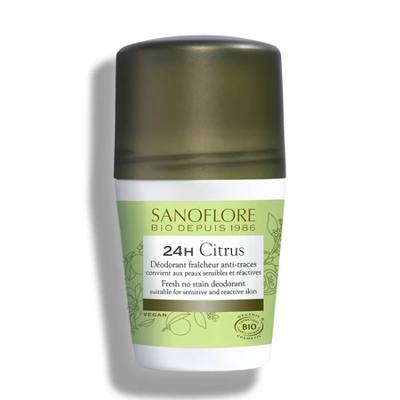 Sanoflore Desodorante Roll-on eficaz 24 horas con Limón - certificado bio 50ml