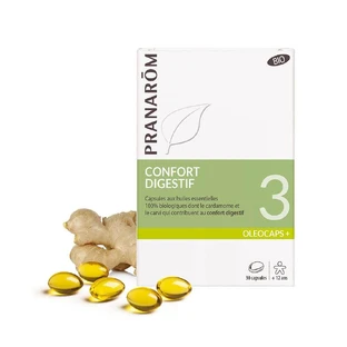 Pranarôm Oléocaps N°3 Confort Digestif Bio 30 Capsules Oleocaps+