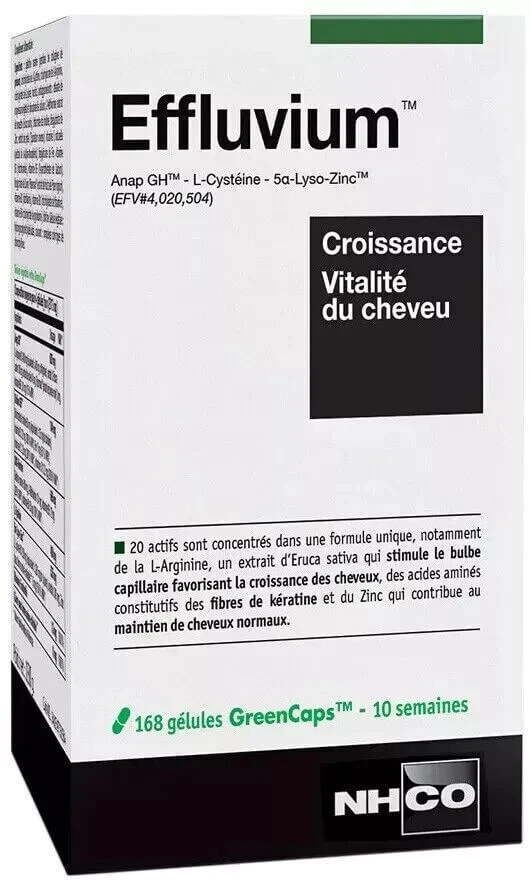 Haargroei en vitaliteit Effluvium, 168 capsules, Nhco Nutrition
