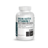 Iron + Vitamin C, 100 capsules, Bronson