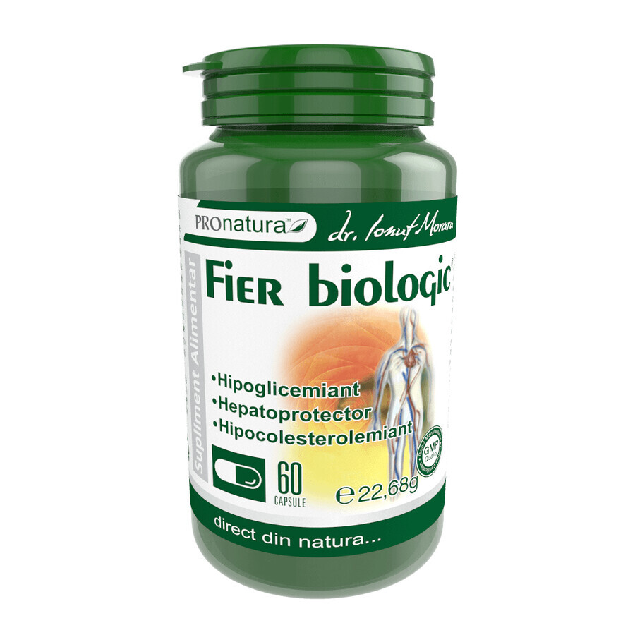 Fer Biologique, 60 gélules, Pro Natura