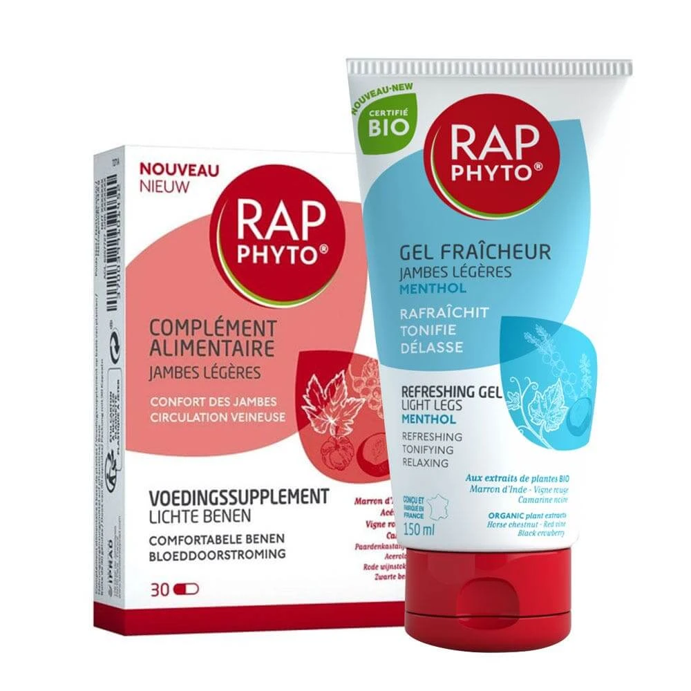 Rap Phyto Voedingssupplement Lichte Benen + Bio Menthol Gel