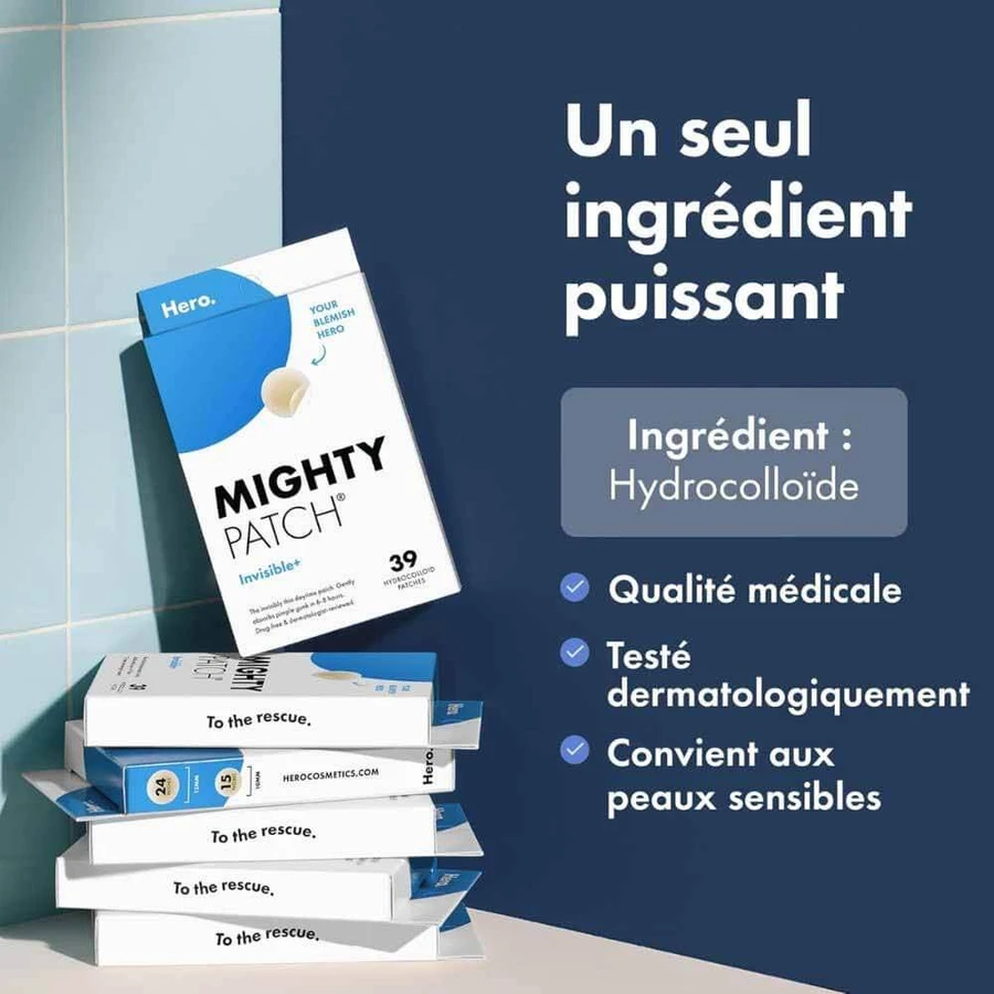 Hero Mighty Patch Acne pleisters Invisible+ x24
