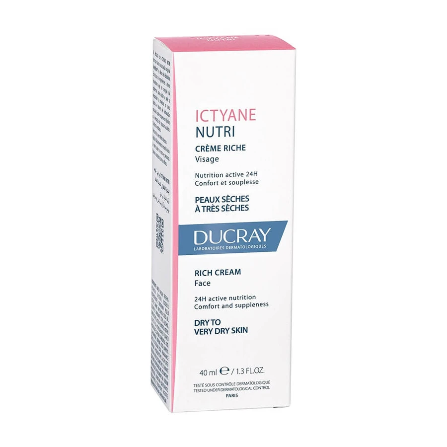 Ducray Ictyane Rijke voedende crème voor droge huid 40ml