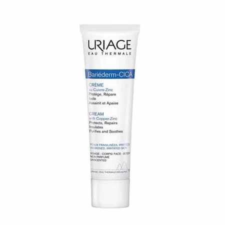 Uriage Bariéderm-Cica Repair Cream Met Cu-zn Bariederm Geïrriteerde Huid Peaux Fragilisees 100ml