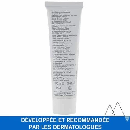 Uriage Bariéderm-Cica Repair Cream Met Cu-zn Bariederm Geïrriteerde Huid Peaux Fragilisees 100ml