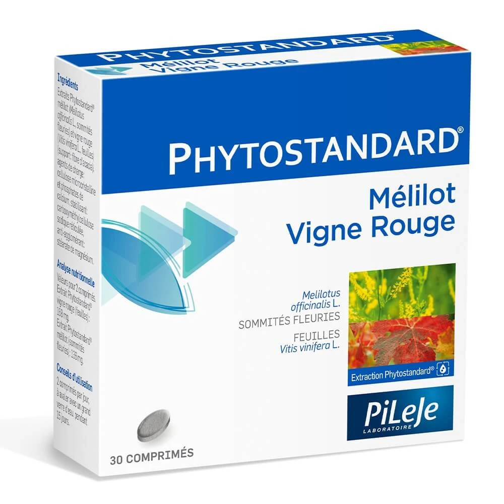 Stapeltje Phytostandard Rode Melilot 30 Comprimés