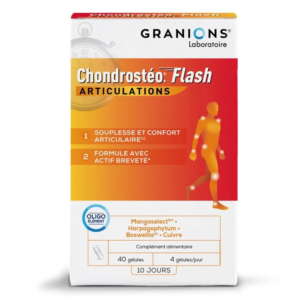 Granules 40 Capsules Chondrosteo Flash