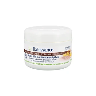 Natessance Maschera per capelli Ultra-nutriente - Burro di Karité bio e Cheratina vegetale 200 ml