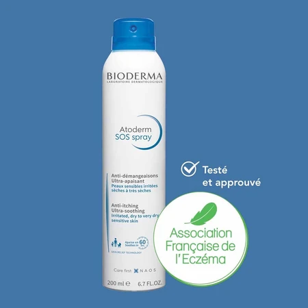 Bioderma Atoderm Sos Anti-jeuk Spray Zeer droge huid vatbaar voor atopisch eczeem 200ml
