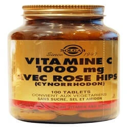Solgar Vitaminen C 1000 Rosa Canina Rosa Mosqueta Défenses Immunitaires 100 tabletten