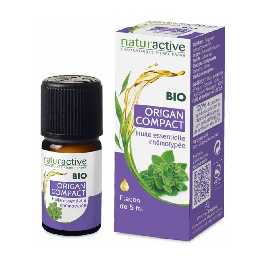 Naturactive biologische compacte oregano etherische olie 5 ml