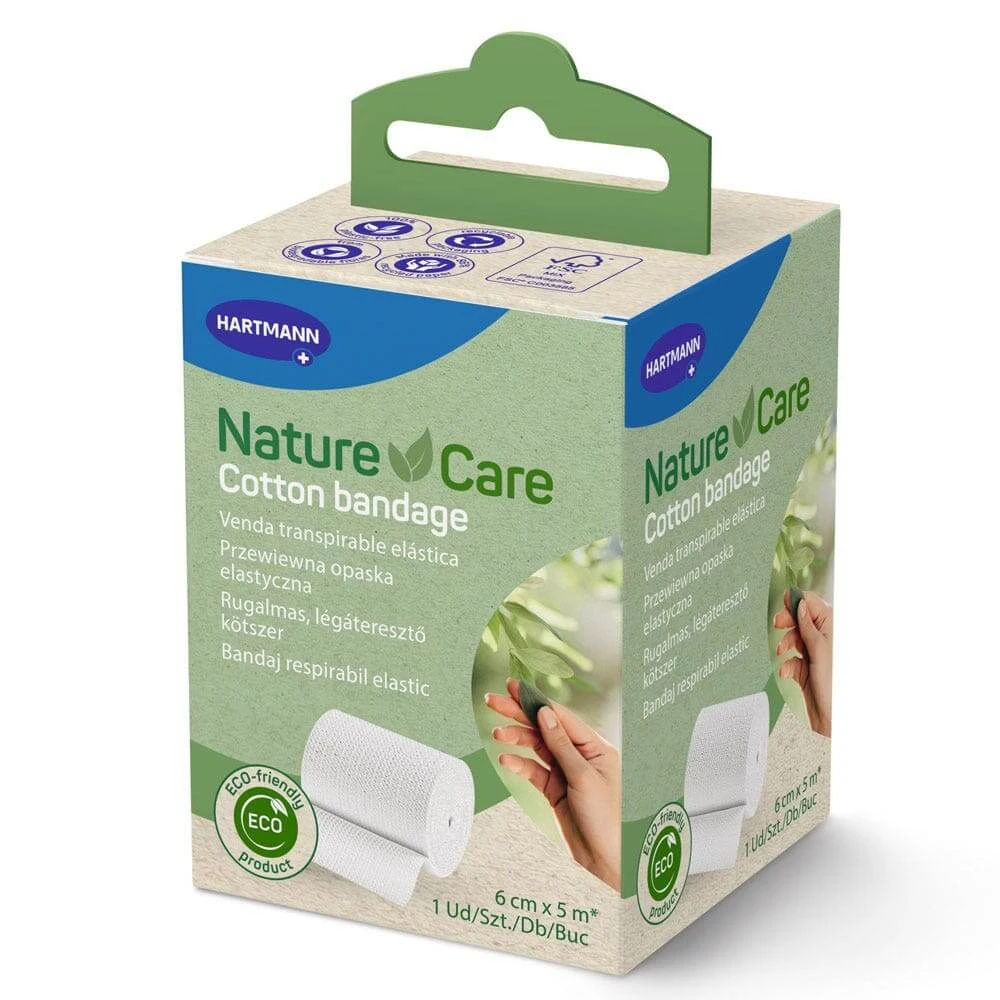 Hartmann Natuurverzorging 100% katoen zacht verband 5m