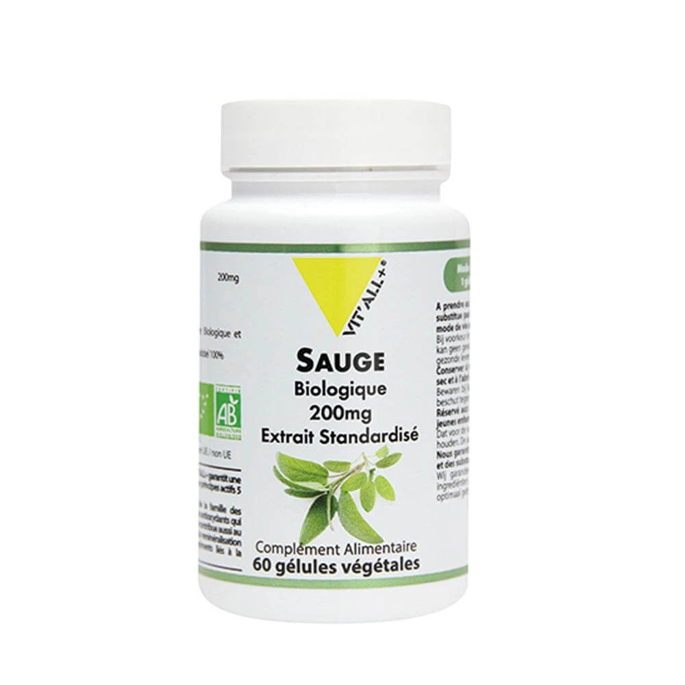 Vit'All+ Biologische Salie 200mg 60 capsules