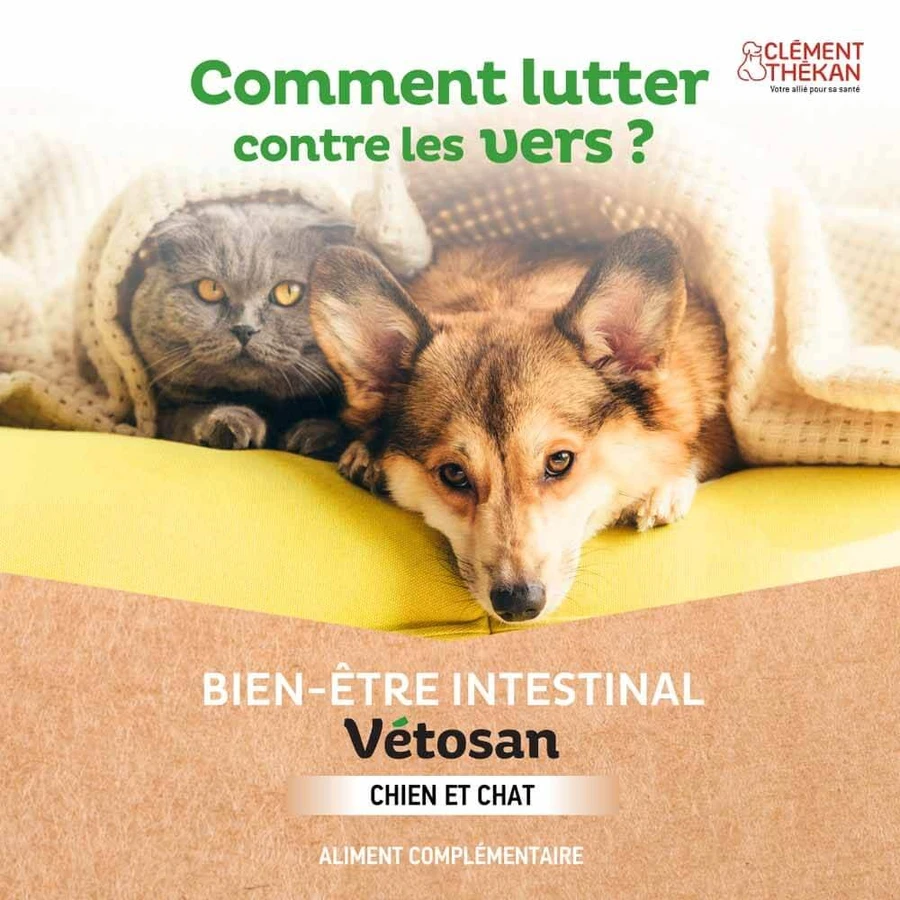 Clement-Thekan Vétosan Anti-vermi Cane e Gatto 60 compresse