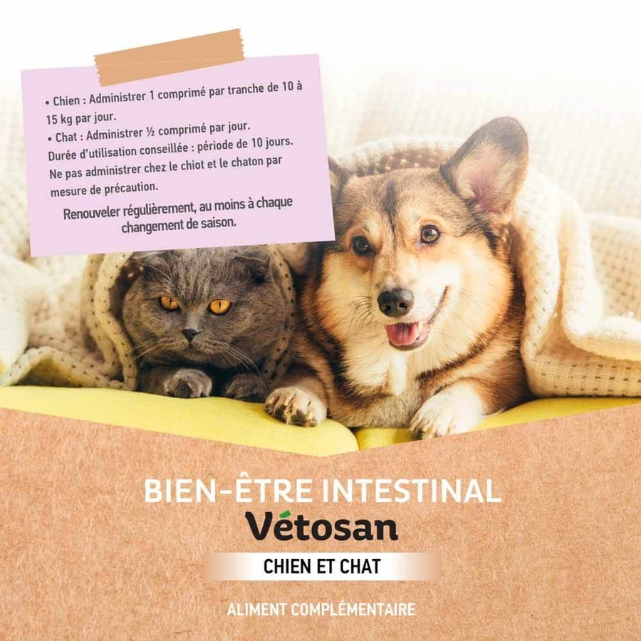Clement-Thekan Vétosan Anti-vermi Cane e Gatto 60 compresse